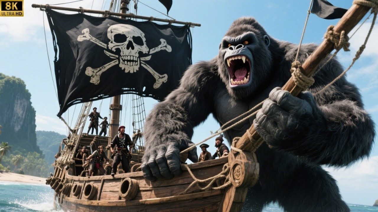 King Kong vs Pirates of the Caribbean: Big Conflict on Skull Island!