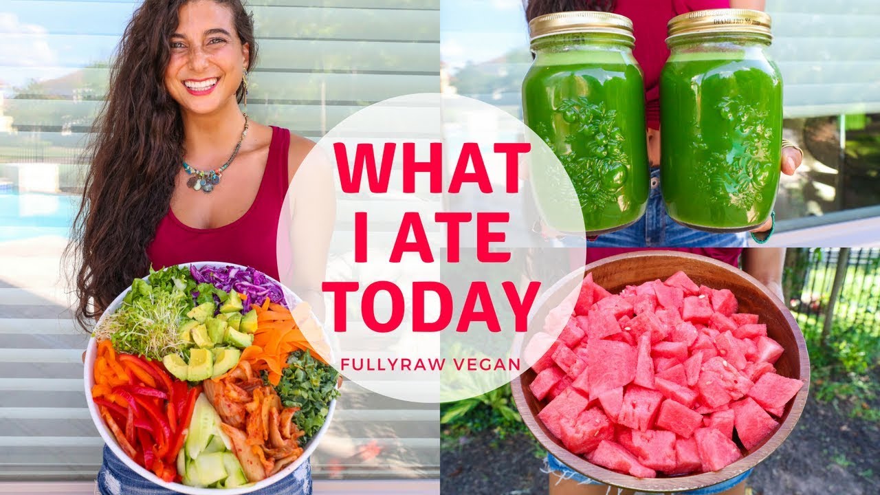 WHAT I ATE TODAY |  Raw Vegan Summer Recipes...Tea & Shrooms?