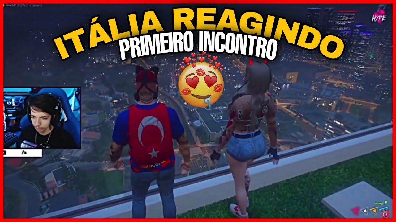 ITÁLIA REAGINDO A O PRIMEIRO ENCONTRO DELA E DO BK | FC BKINHO CLIPES