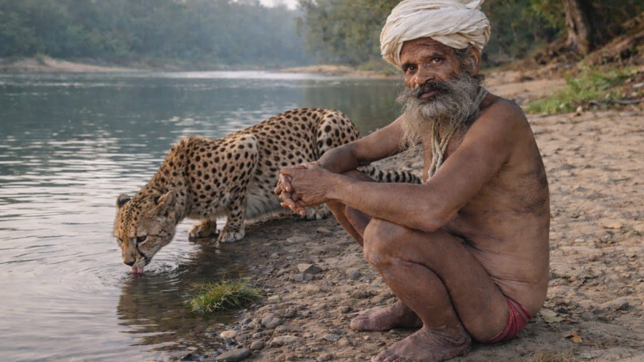 गंगा के किनारे जंगल में महाराज जी के साथ रोज आता है स्नान करने