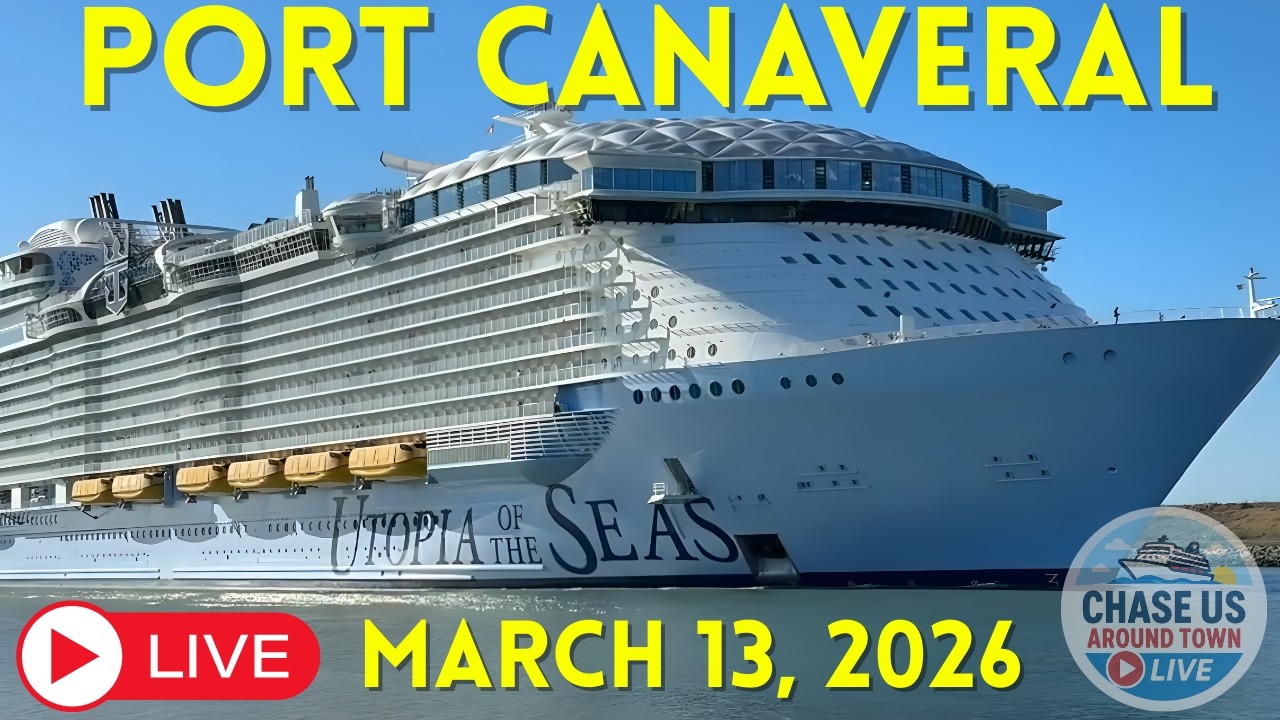 🔴 LIVE: Watching the Cruise Ships Leaving Port Canaveral LIVE! (March 13, 2026)