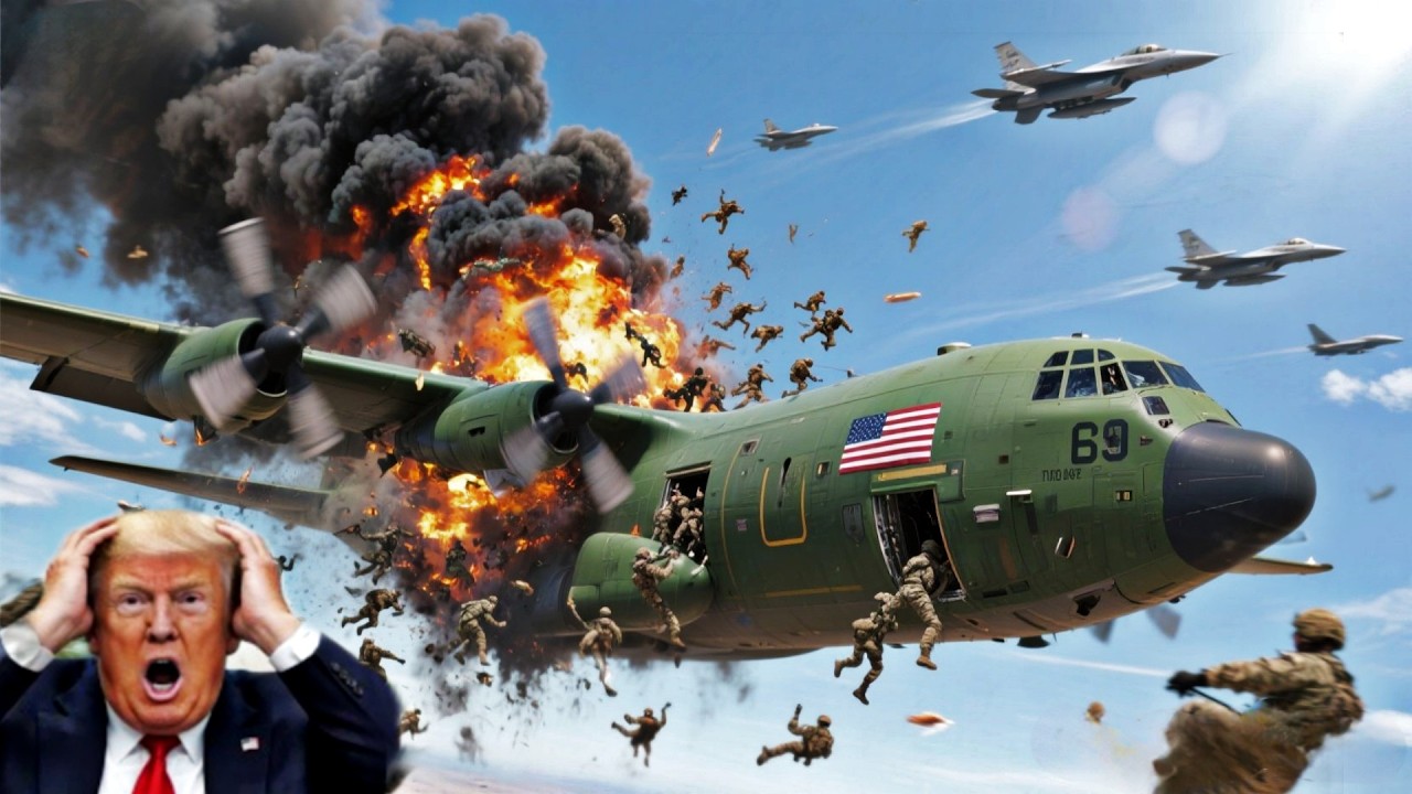 12 minutes ago: 3 US C-130 aircraft carrying 7000 troops were destroyed by Russian Su-57 aircraft.