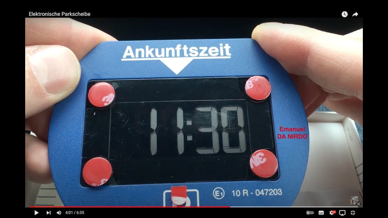 AUTO Elektronische Parkscheibe