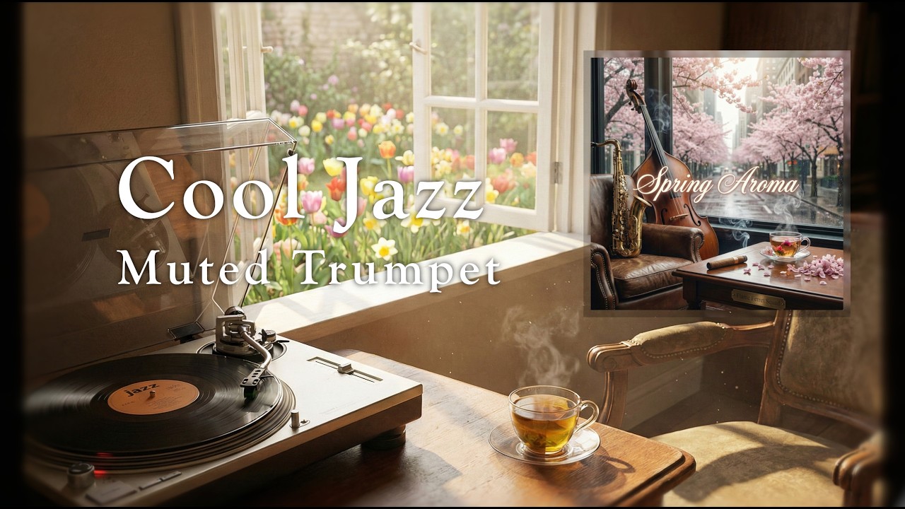 쿨 재즈 [ Spring Aroma ] 음악 카페 (광고 없음) 🎶Cool Jazz 🎶Music 🎶Piano 🎶Instrumental 🎶BGM