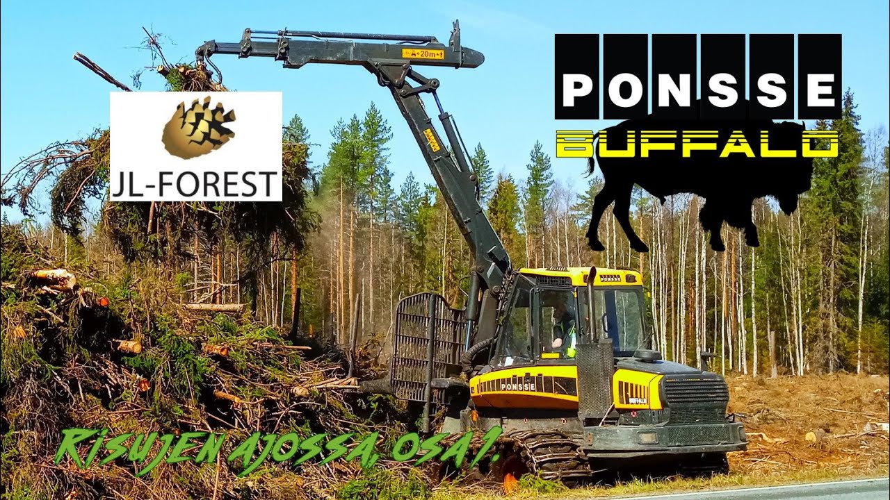 JL-Forest Oy:n Ponsse Buffalo risujen ajossa, osa 1/2.💪🏻🌲🔥