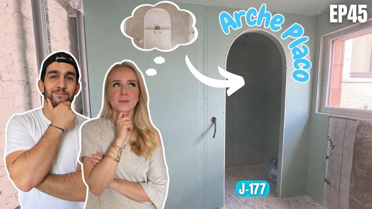 ON A CREE UNE ARCHE EN PLACO ! (+ début du plafond du RdC) - VLOG Rénovation Hangar #45 (J-177)