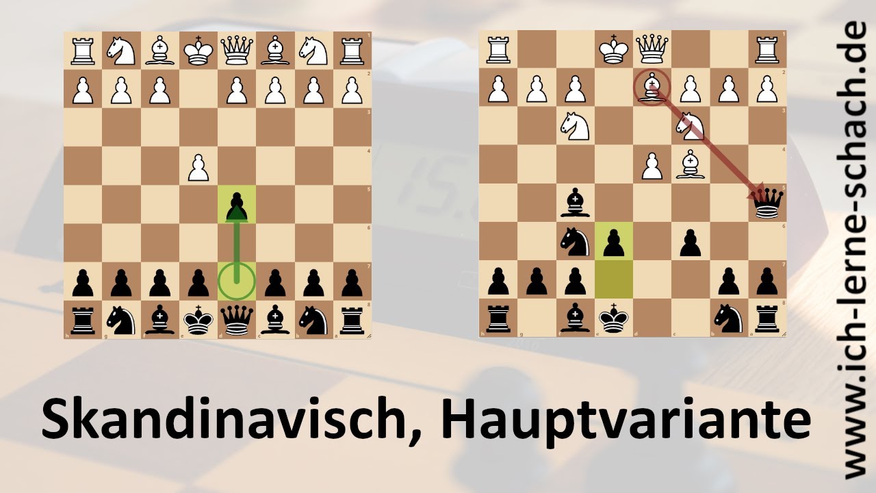 Die Skandinavische Verteidigung, Hauptvariante