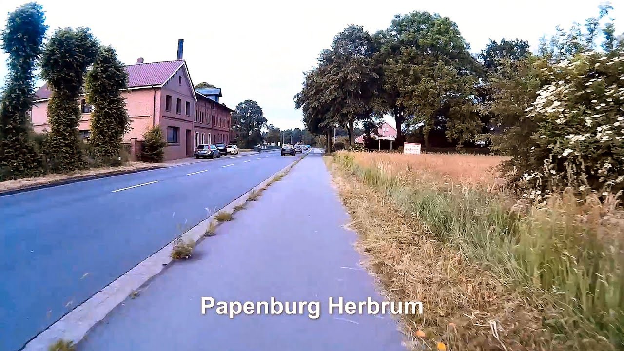 Radtour Papenburg - D&ouml;rpen (Zeitraffer) / Bike tour Papenburg - D&ouml;rpen (Germany, timelapse)