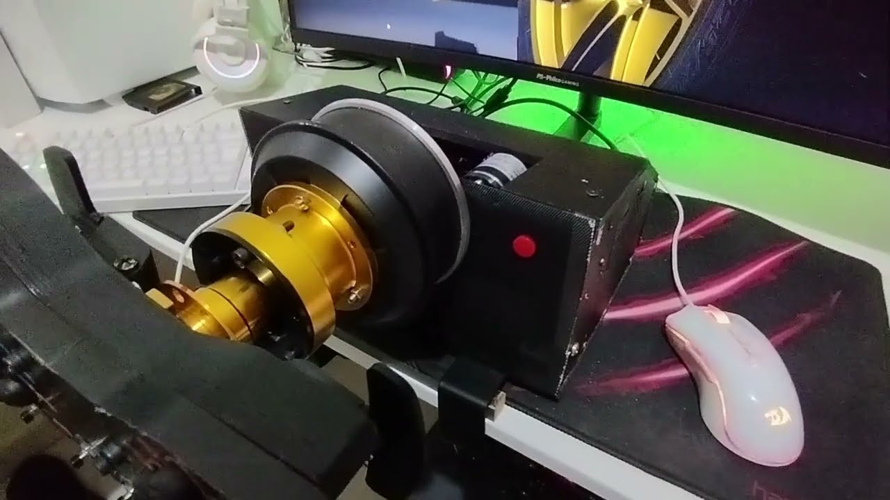 Volante caseiro com motor de Hoverboard