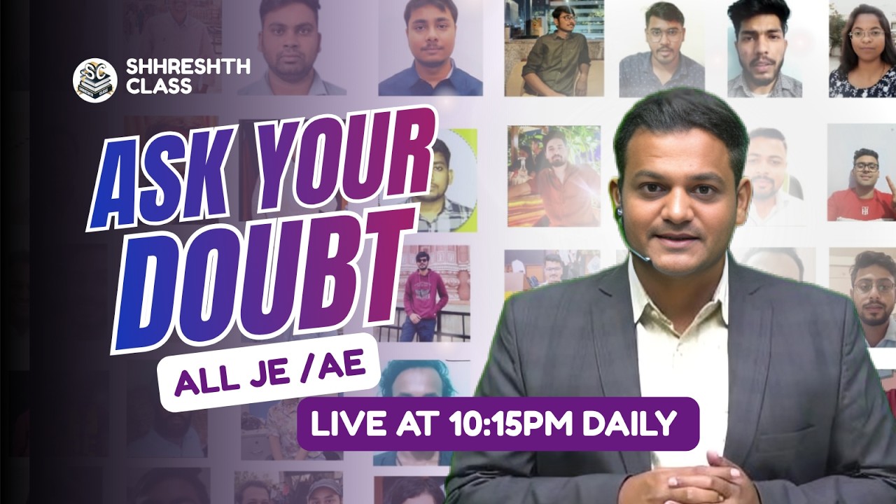 AE/JE: Your Questions Answered  with Strategy LIVE! #rrbje #sscje