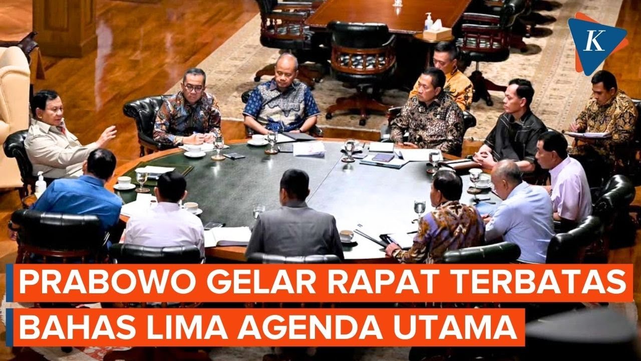Prabowo Gelar Rapat Terbatas di Hambalang, Bahas Apa?