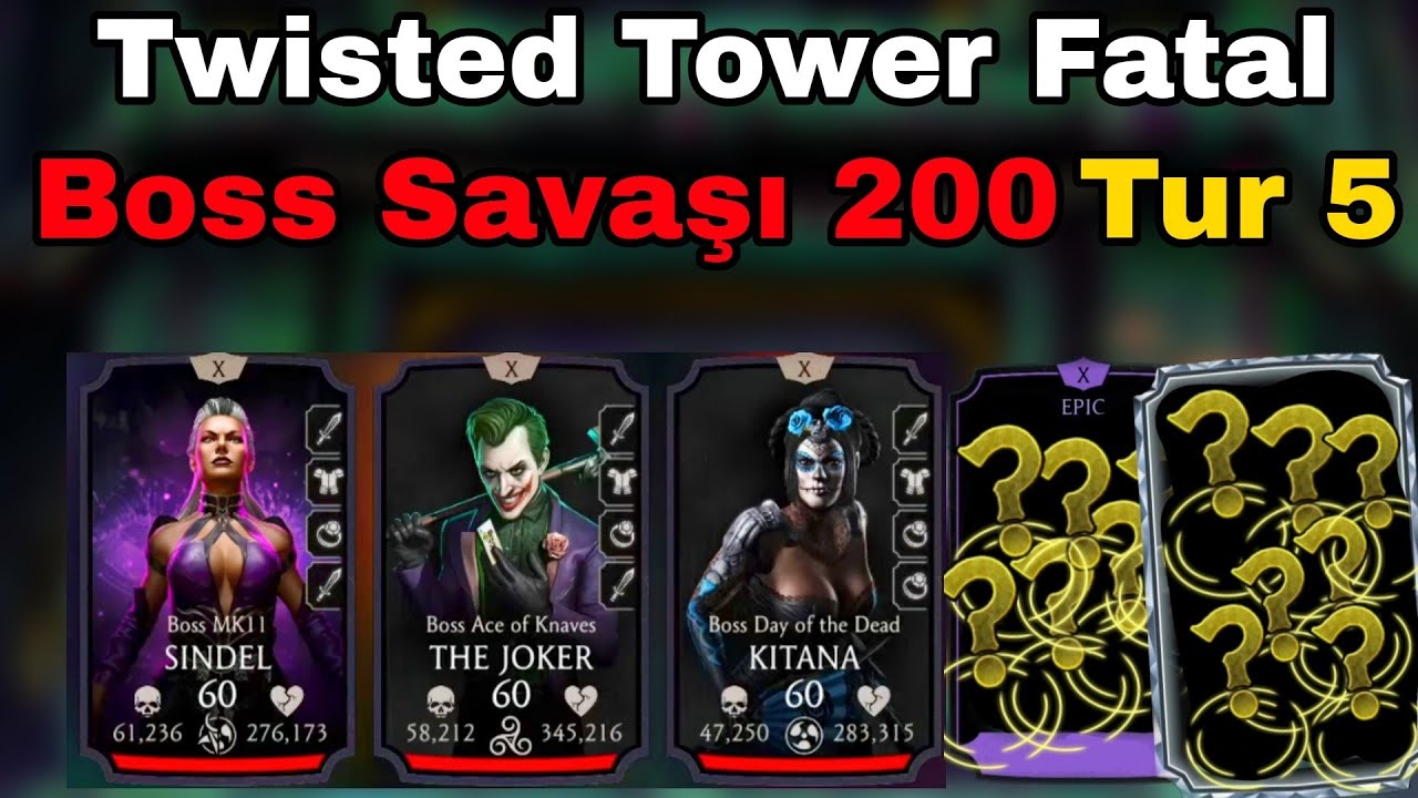 YUVAN YIKILSIN JOKER | Twisted Tower Fatal Boss Savaşı 200 Tur 5 | Mk Mobile