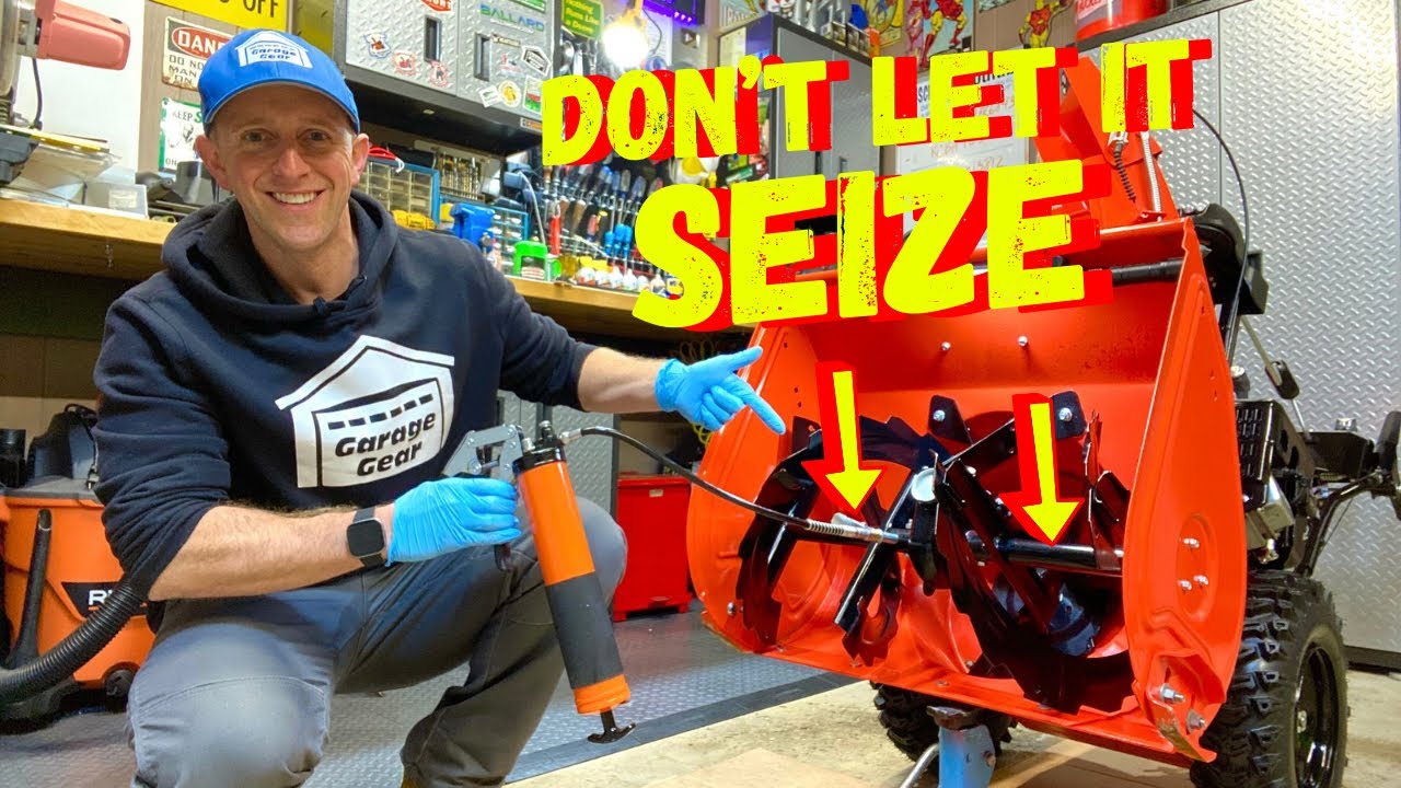 How to Grease Snowblower Auger Shafts (Ariens Deluxe 24)