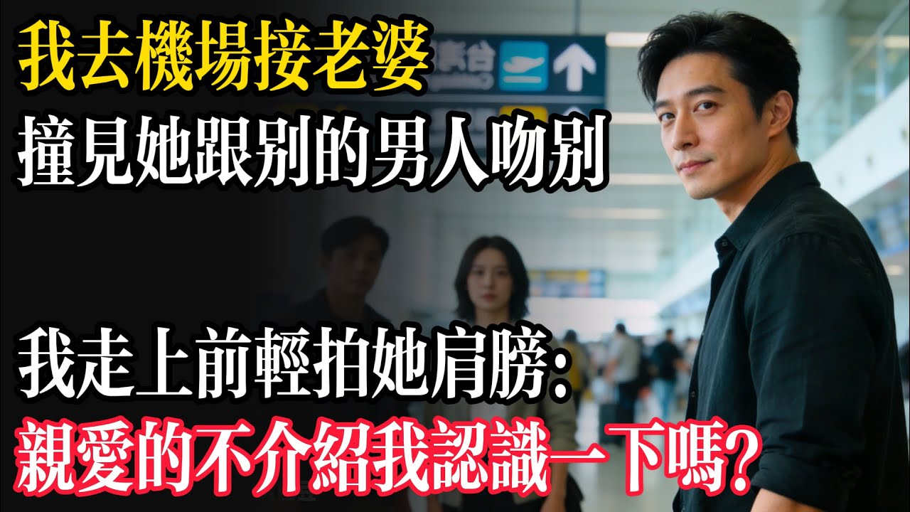 我去機場接老婆，撞見她跟別的男人吻別，我走上前輕拍她肩膀：親愛的不介紹我認識一下嗎？