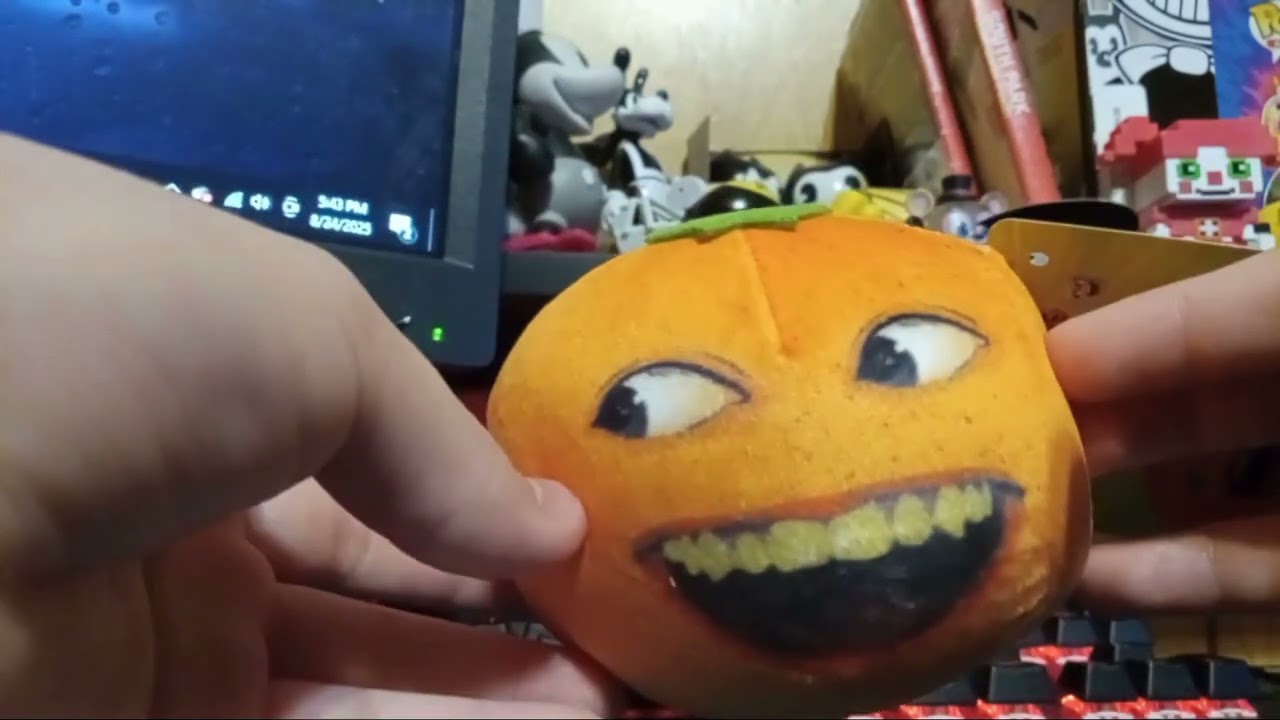 Reviewing the annoying orange plush toy