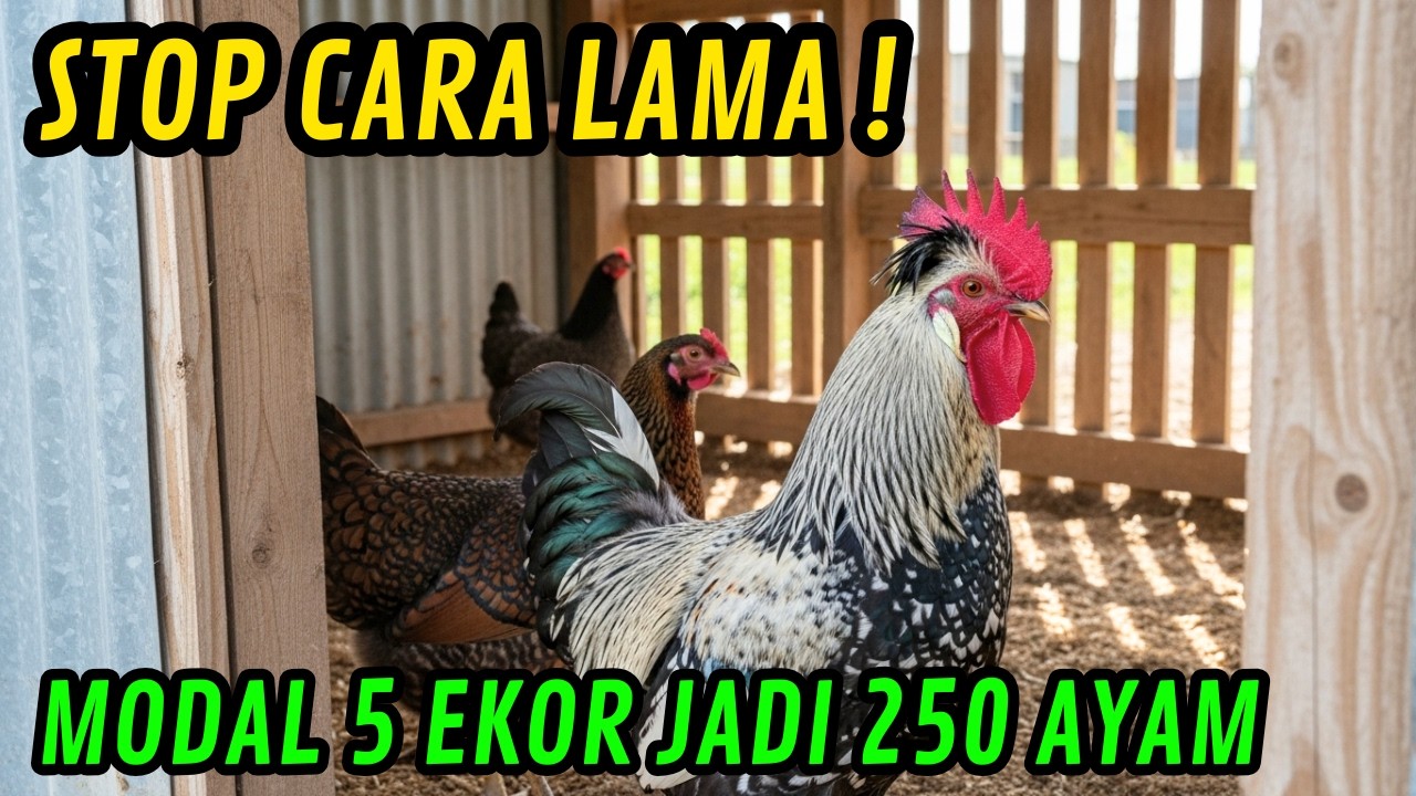 MODAL 5 EKOR JADI 250+ AYAM‼️ Cara Gila Ternak Ayam Kampung dari Nol!