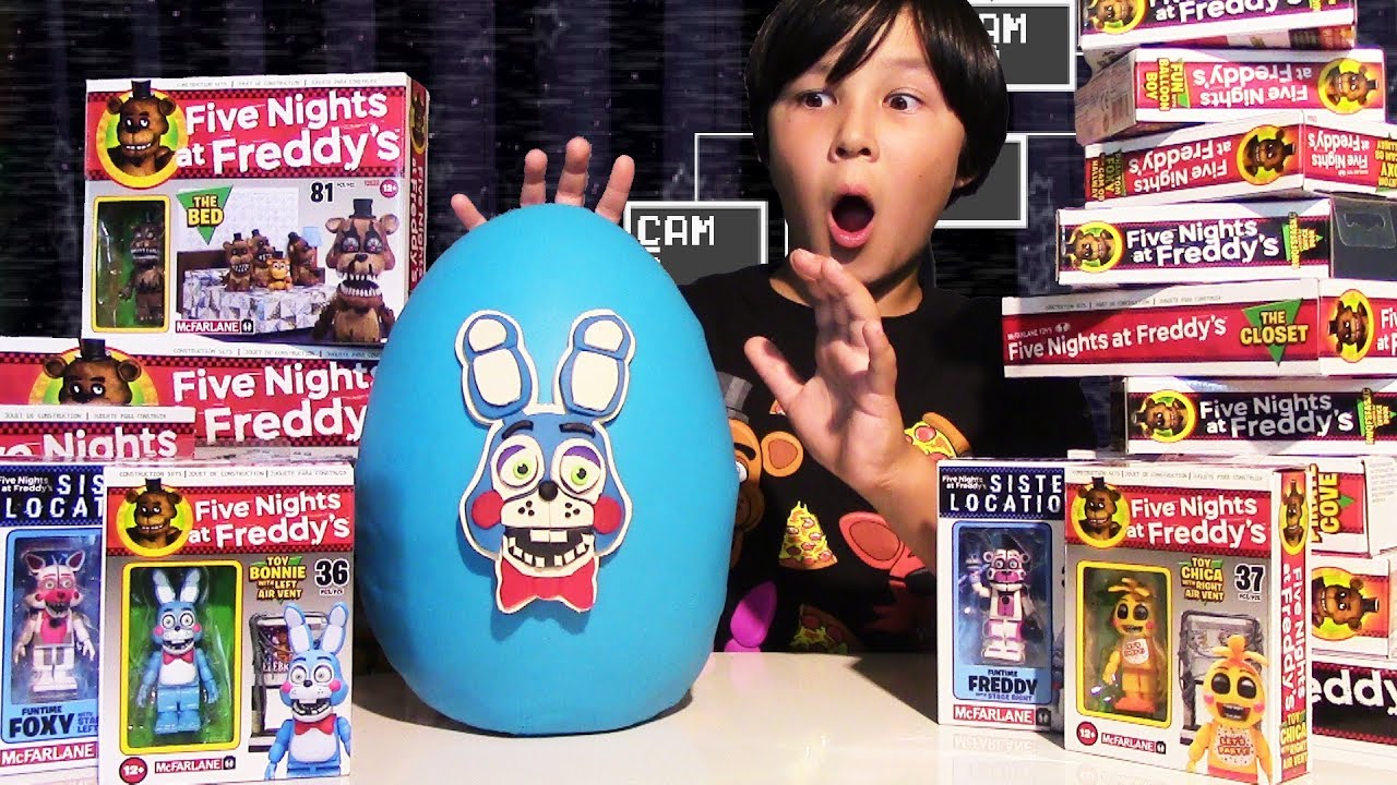 Giant FIVE NIGHTS AT FREEDY'S Play Doh Surprise Egg FUNKO Vinyl Toys & Figures