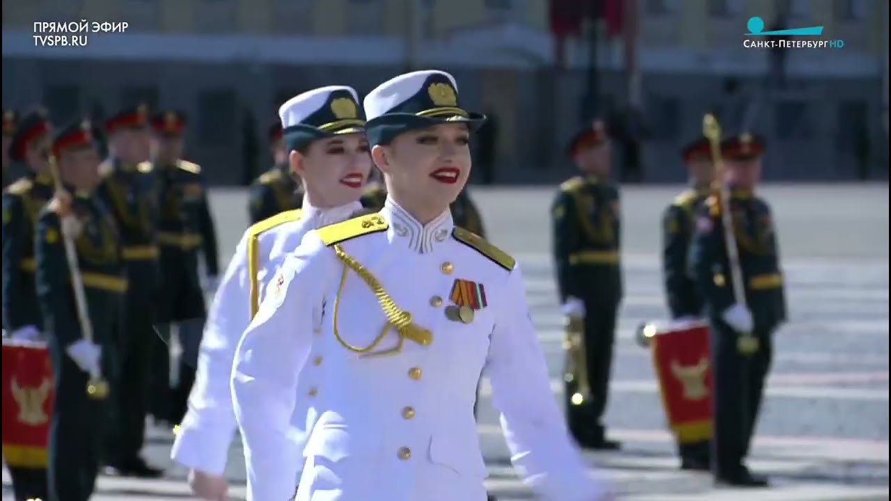 Victory Day parade Honor guard part (with drums)
