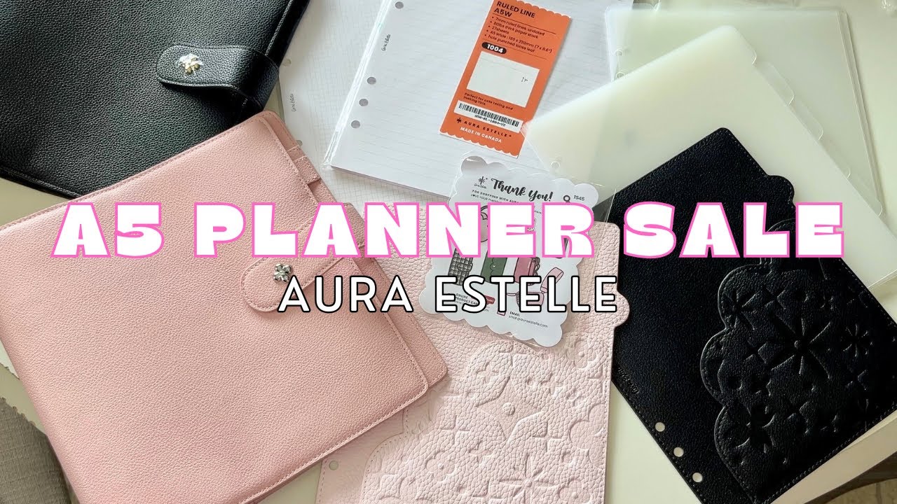 beautiful Aura Estelle planner unboxing | A5 Rings last chance sale haul  | Alaskan Anna