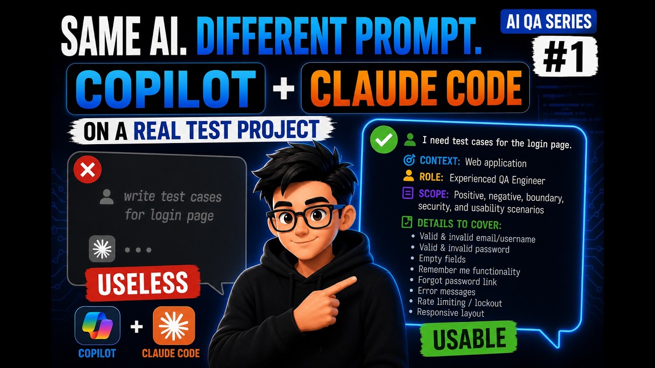 Bad Prompt vs Good Prompt &mdash; Same AI, Totally Different Test Cases | AI QA Series #1