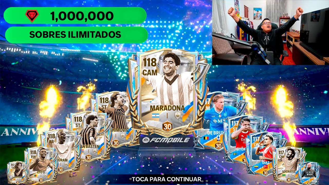 ¿Que PASA si GASTAS 1 MILLON de JOYAS en SOBRES ILIMITADOS de ANIVERSARIO en FC Mobile?