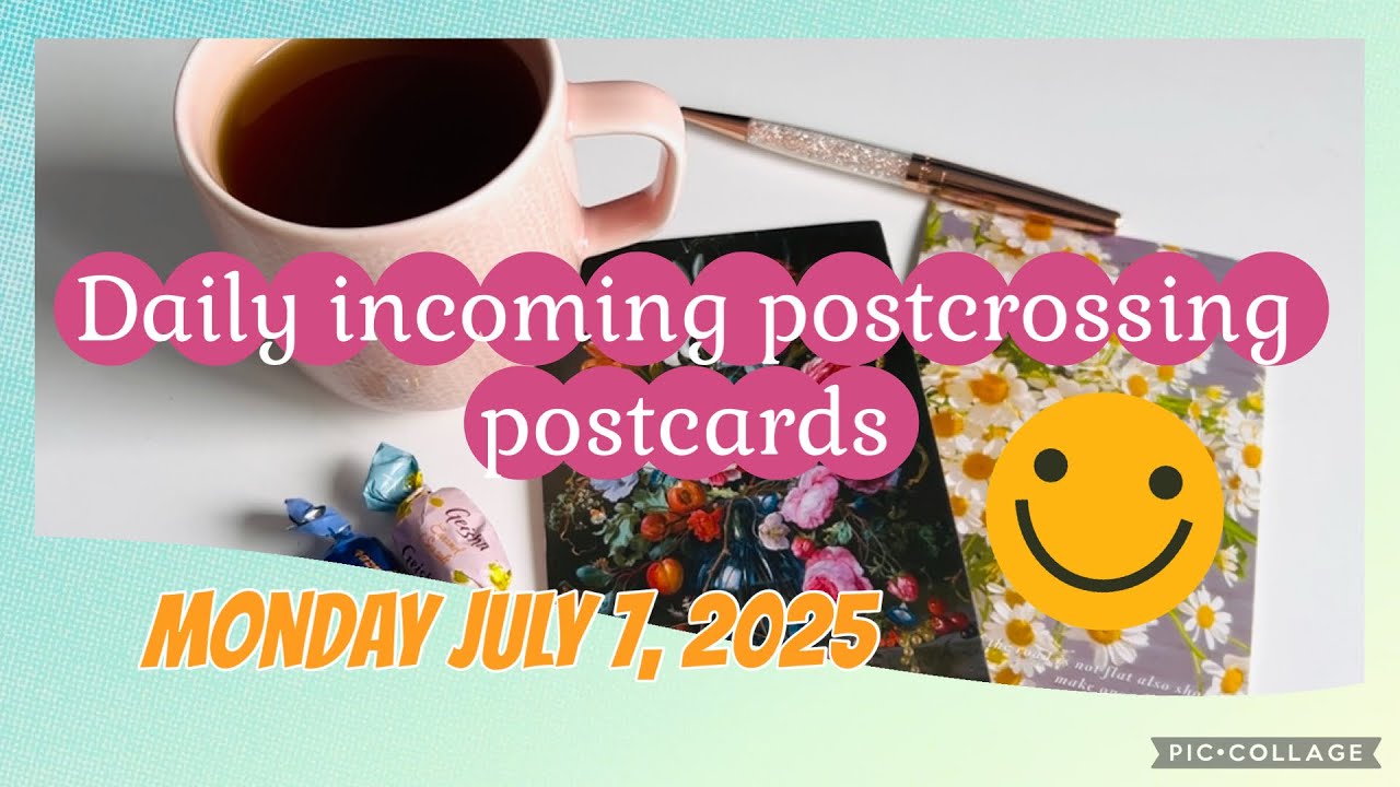 💛Incoming #POSTCROSSING #postcards - Monday July 7, 2025 🩷 #cartepostale #penpalling