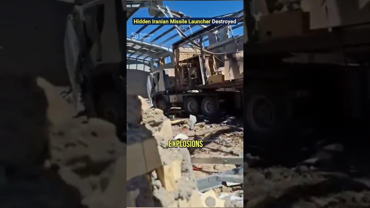 Hidden Iranian Launcher Vaporized in Precision Strike!