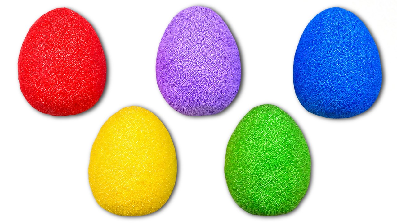 Learn Colors and ABC Letters with Surprise Foam Eggs | Preschool Toddler Learning Video