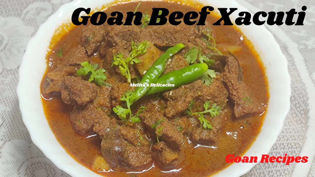 Goan Beef Xacuti Recipe|Beef Recipe|Easy Beef Curry Recipe|How to make Beef Xacuti Recipe
