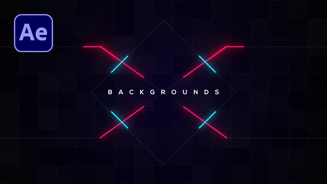 Animated Motion Graphics Background in After Effects - After Effects Tutorial - No Plugins