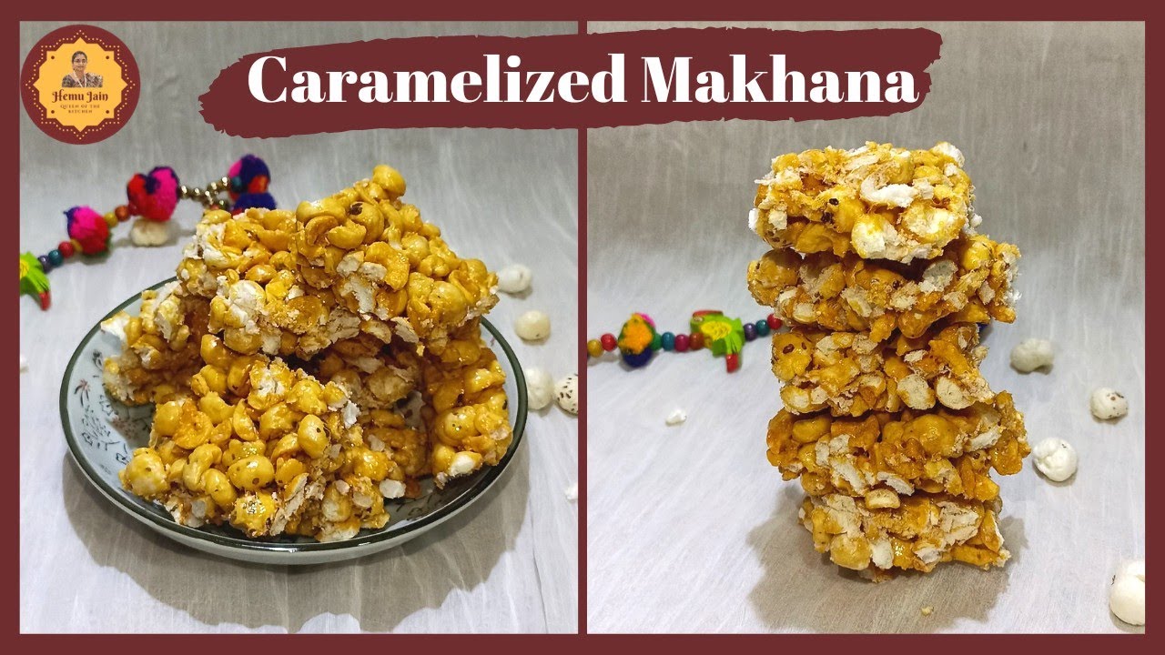 CARAMELIZED MAKHANA | Lotus Seeds | Navratri Special | Healthy & Quick Dessert | 5 Mins Only