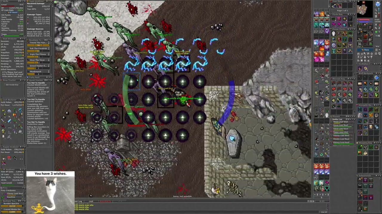Tibia 515 MS - Flimsy Port Hope (The Netherworld) - 7.2kk/h (100%)