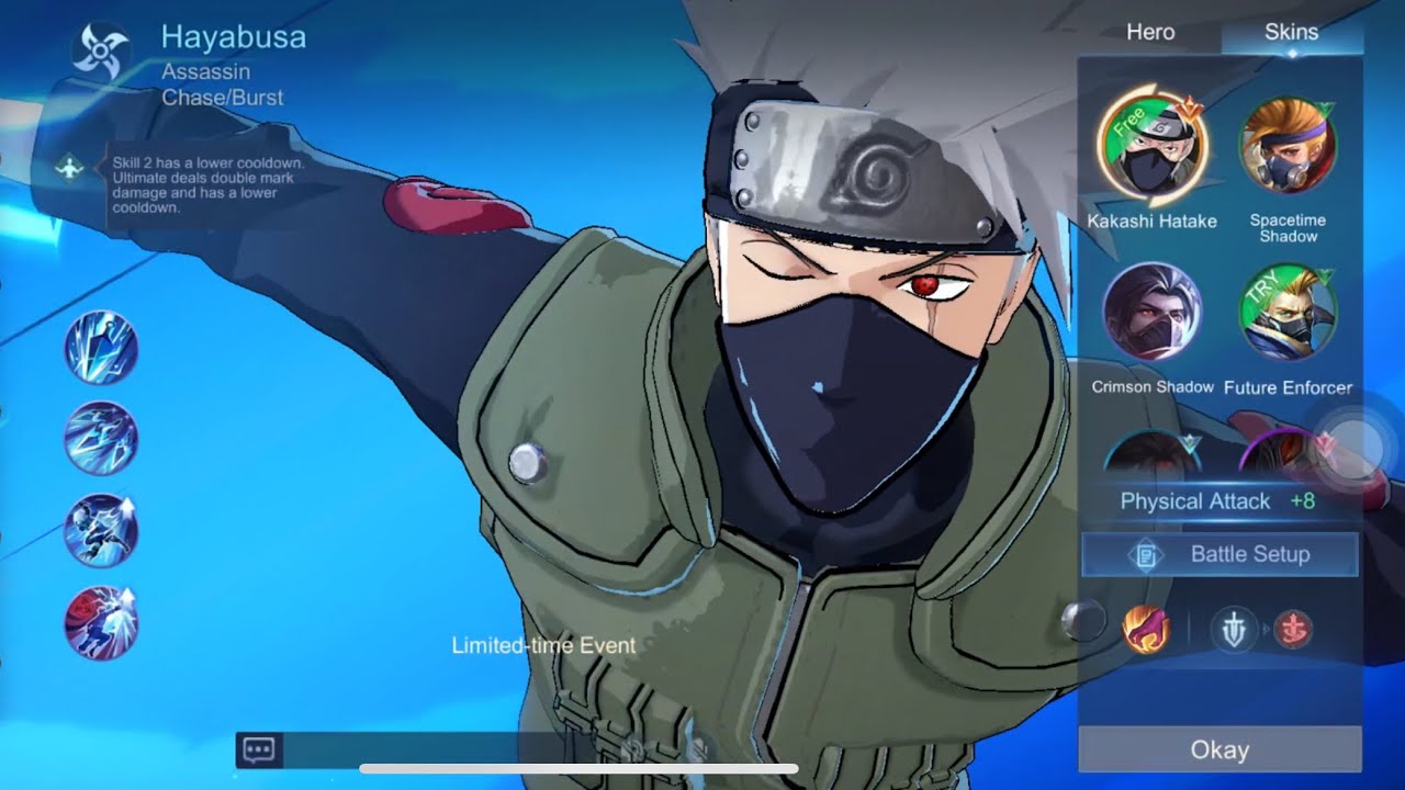 KAKASHI HATAKE HITS THE ENEMIES WITH ONE HIT DELETE | HAYABUSA | MOBILE LEGENDS | MLBB | ML |