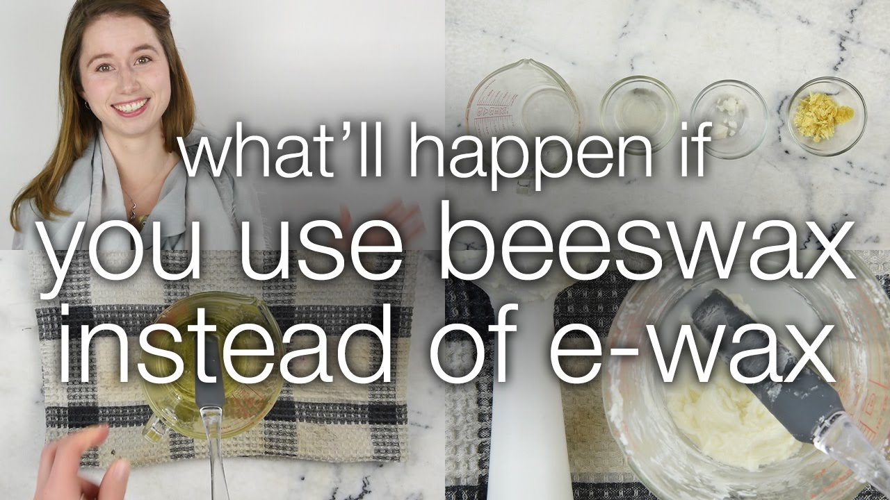 What happens if you use beeswax instead of emulsifying wax