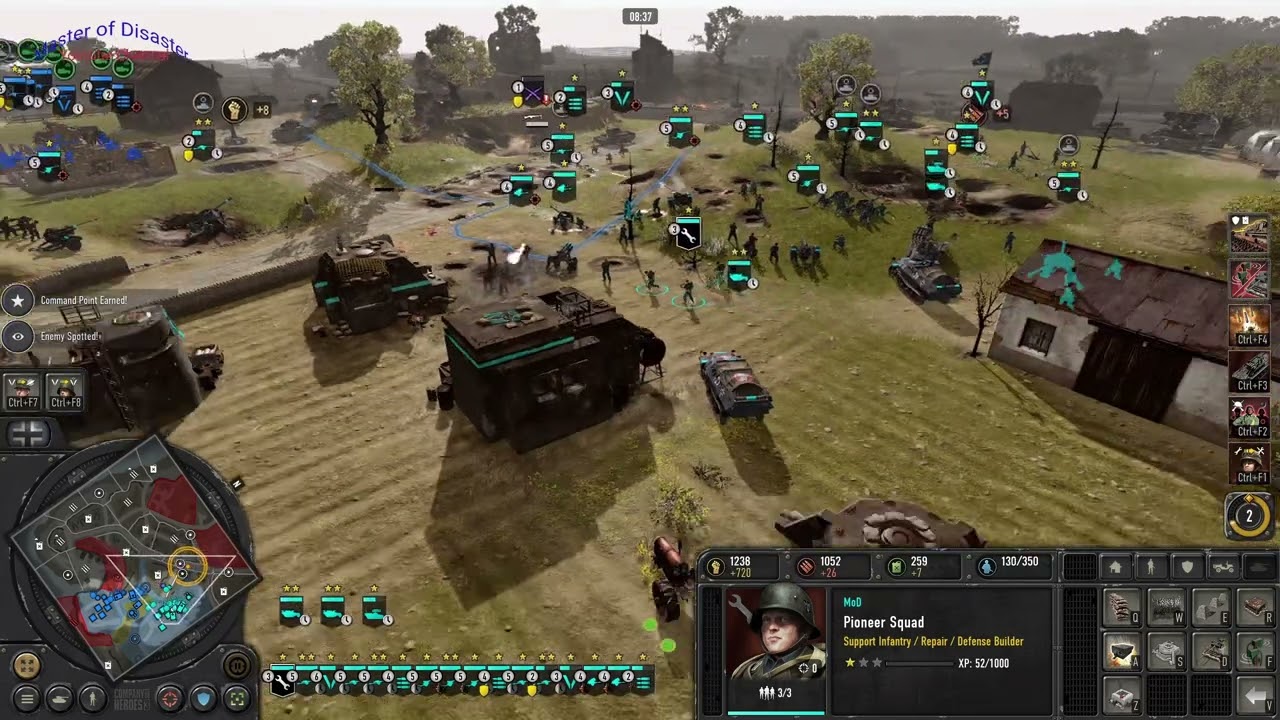 Company of Heroes 3 - Pointe du Hoc (2 vs 2 Ex)