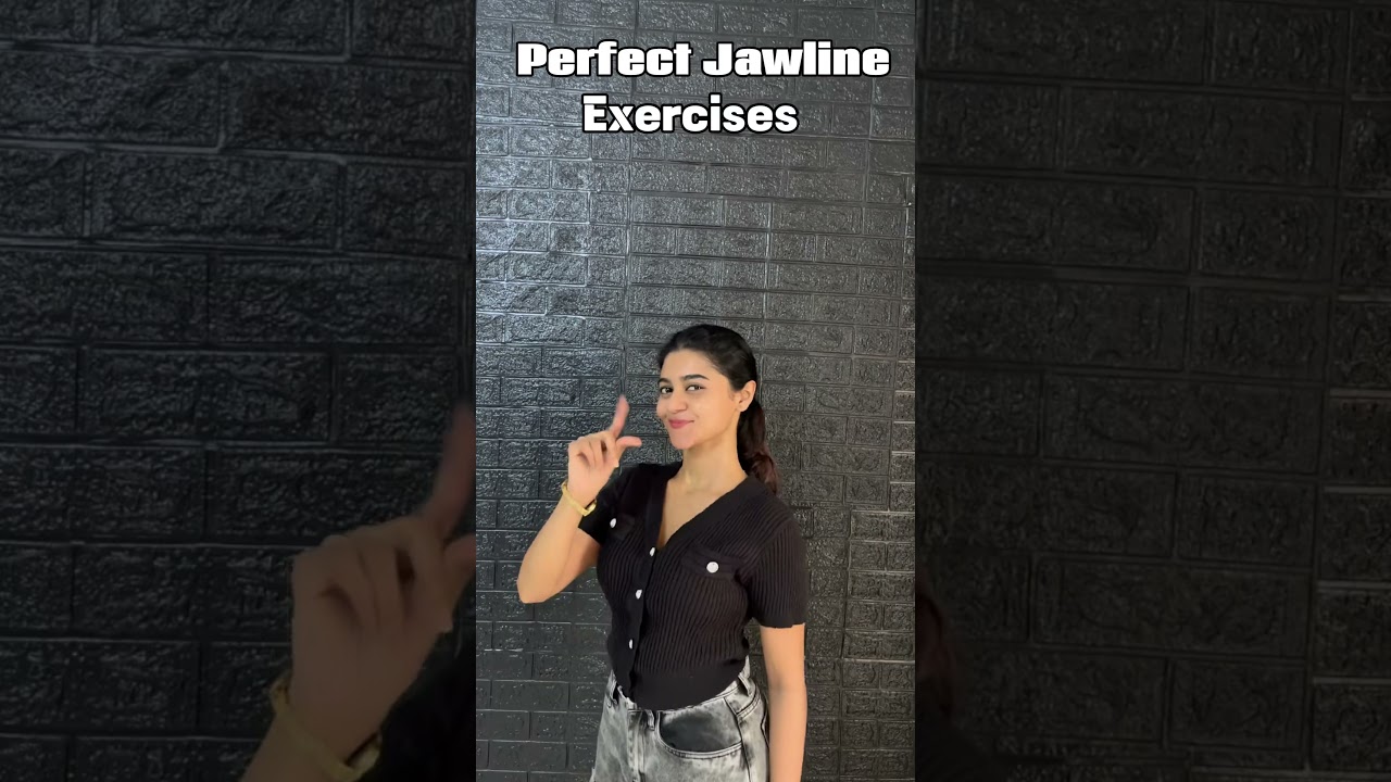 Perfect Jawline Exercises ✨#jawline #correction #posture #youtube #viral #shorts ine
