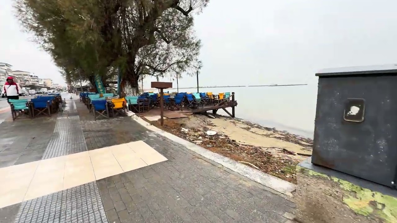 Beach walk in Greece