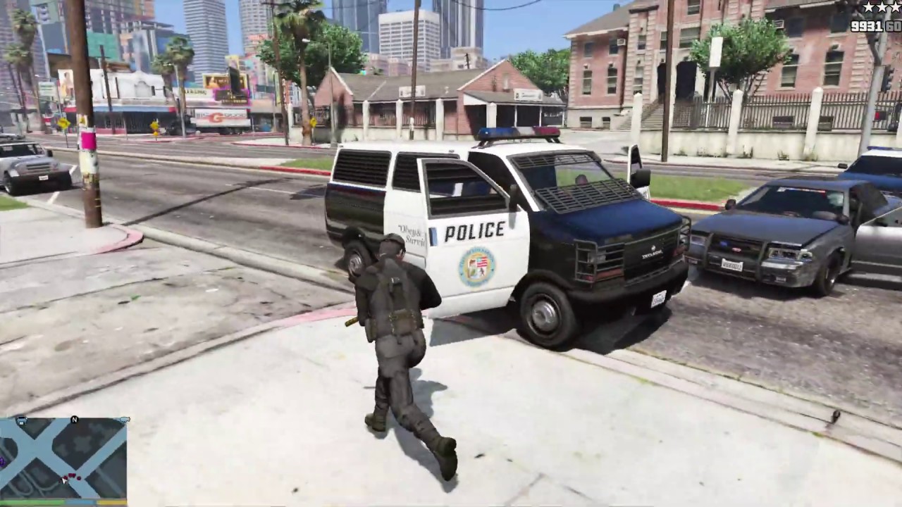 Grand Theft Auto V  : 5 STARS ESCAPE WITH THE FIB !!!