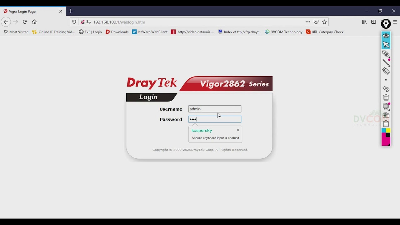 Инструкция по настройке маршрутизатора DrayTek Vigor2862