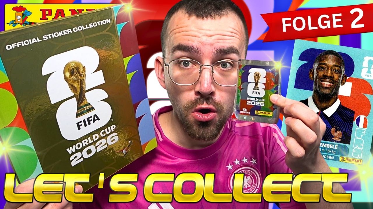 Panini FIFA WORLD CUP 2026 Official Sticker: LETS COLLECT Gold Treasure Box Album | Folge 2