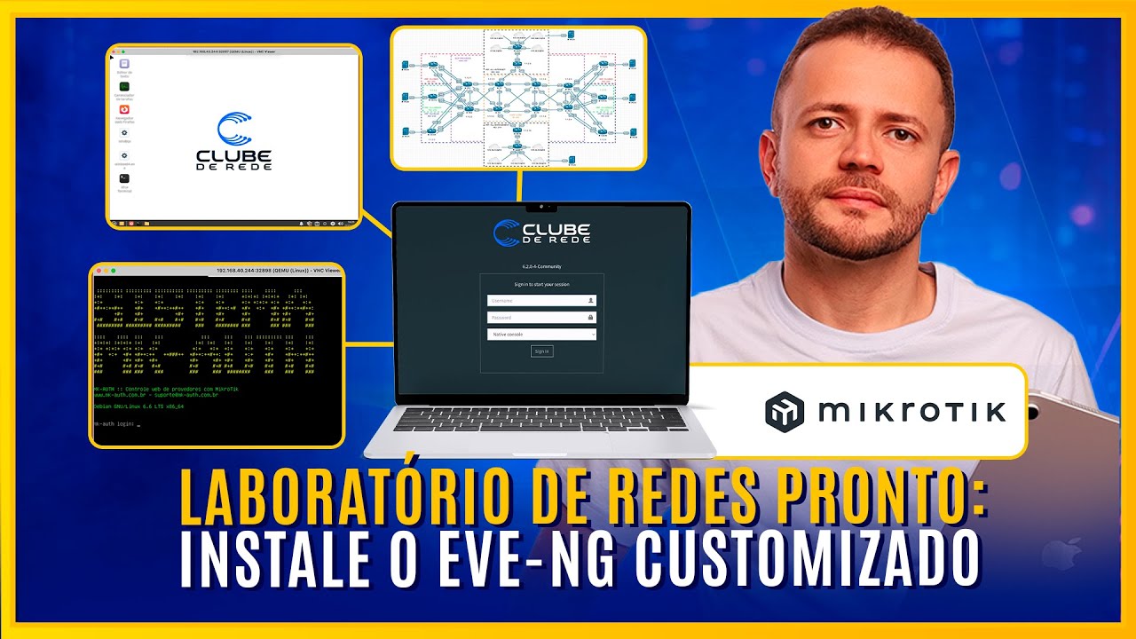 LABORATÓRIO DE REDES PRONTO ✅ Instale o EVE-NG Customizado