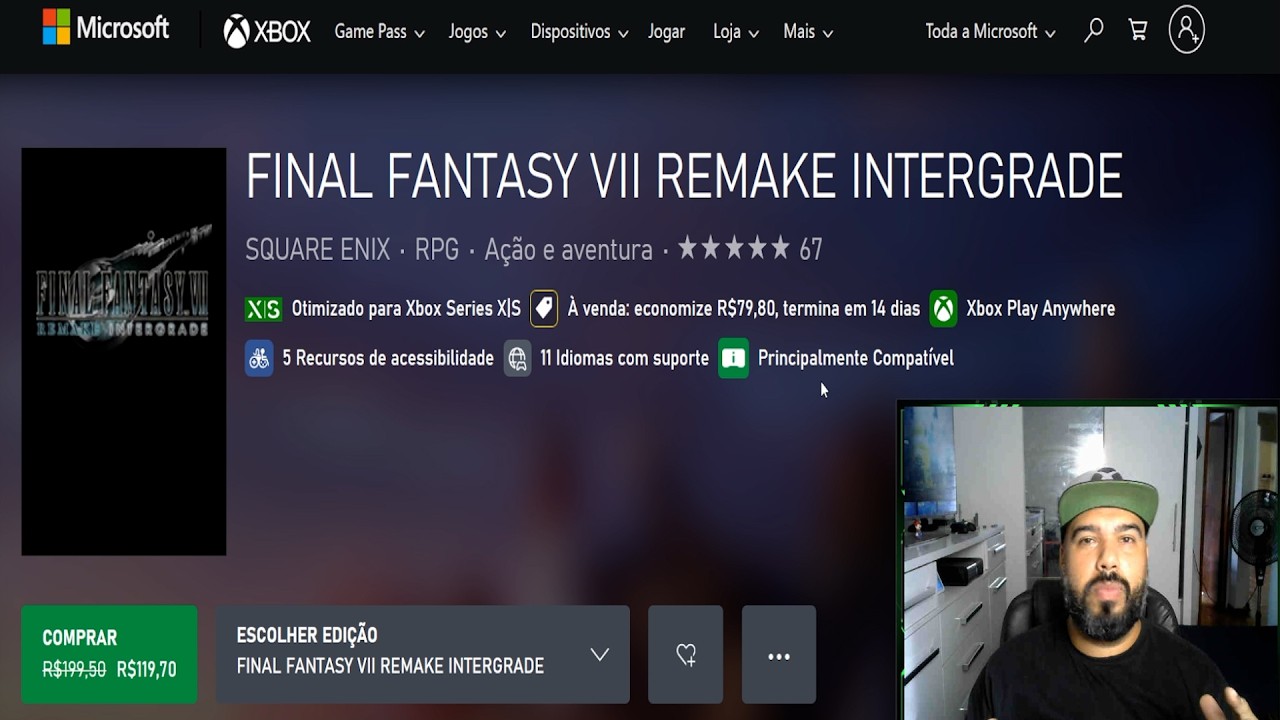 PROMOÇÃO SEMANAL GAMES XBOX 360 / ONE / SERIES chegou o momento de comprar FF7