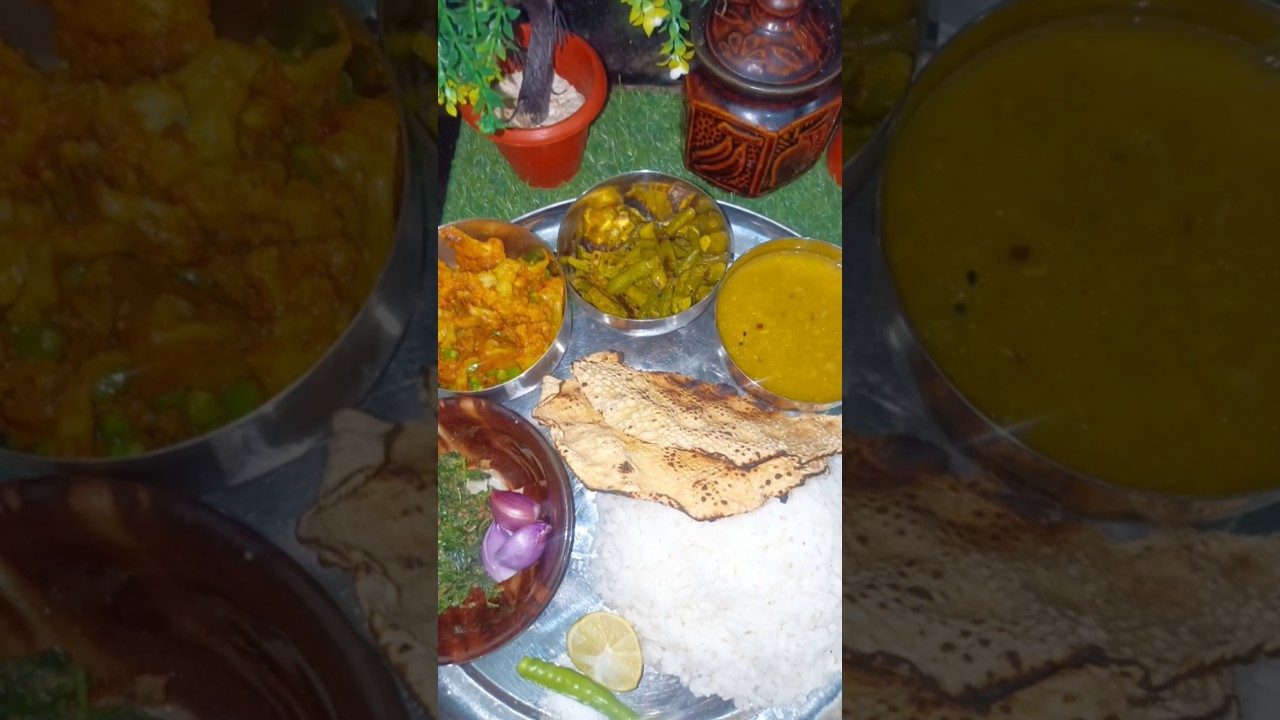 Simple veg 😋 thali #shorts #odia #food #viral