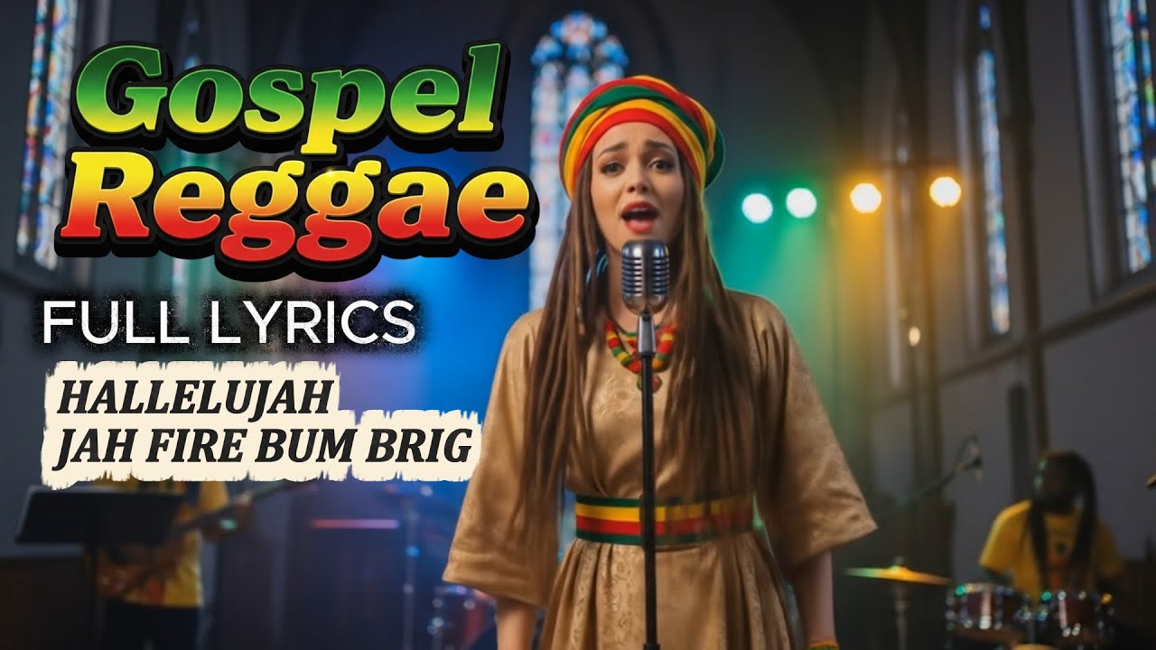 Hallelujah, Jah fire burn brig || GOSPEL REGGAE -  FULL LYRICS (official music video)