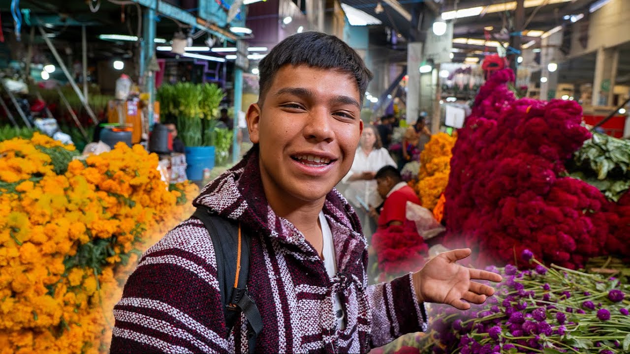 Así es el Mercado de Jamaica 🌸💐, el corazón floral de la Ciudad de México 🇲🇽