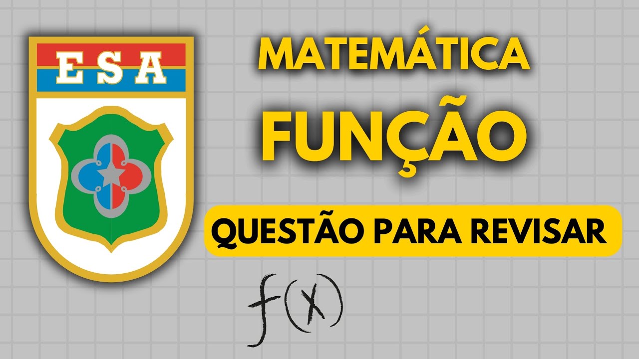 Essa questão pode cair na ESA (Aprenda rápido)