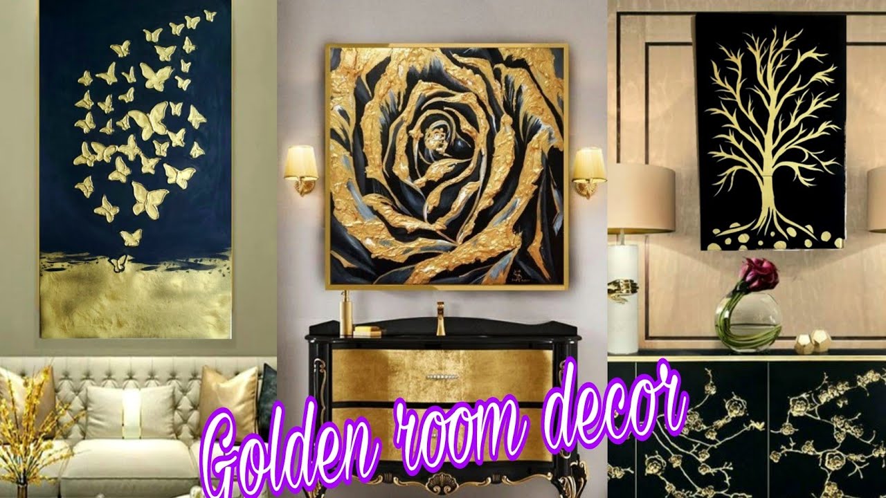 Golden room decor ideas | Quick craft ideas | diy decoration | Craft Angel