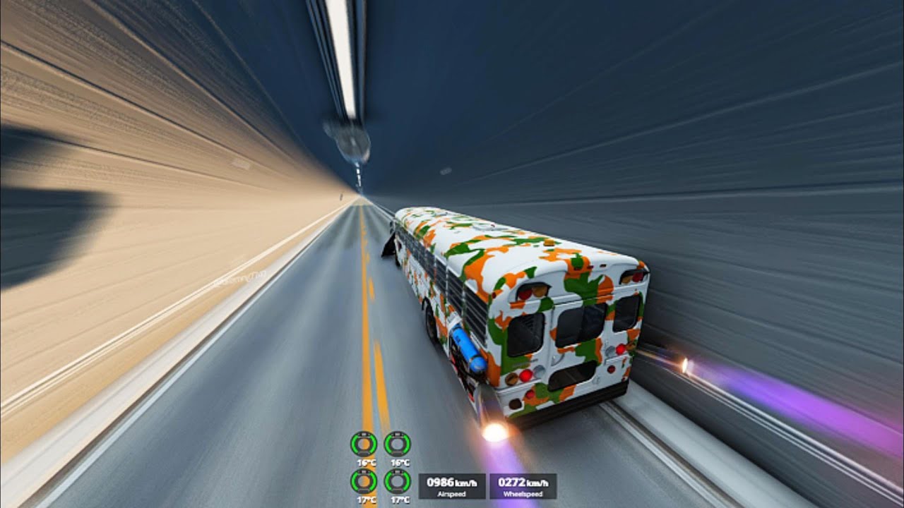 Speed boost 1000kmh which car can survive #15 - BeamNG.Drive
