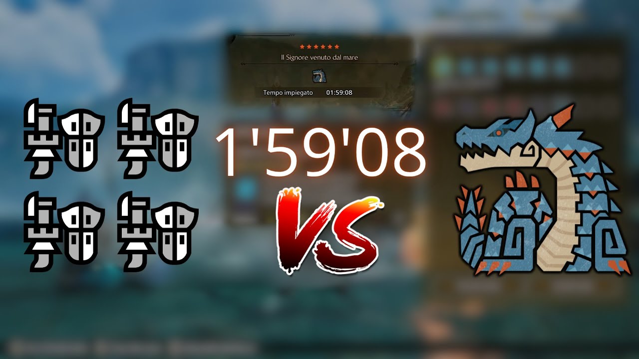 MHWILDS | 4 Gunlance VS Lagiacrus | Slay in 2 minutes