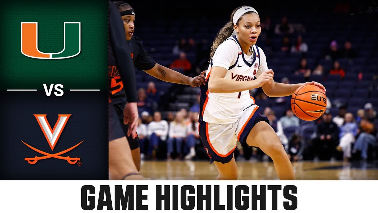 Miami vs. Virginia Game Highlights | 2025-26 ACC Women's Basketball